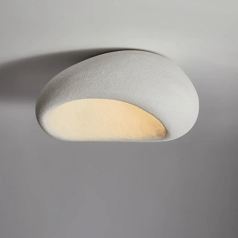 Sleek Nordic Cream LED Ceiling Light
