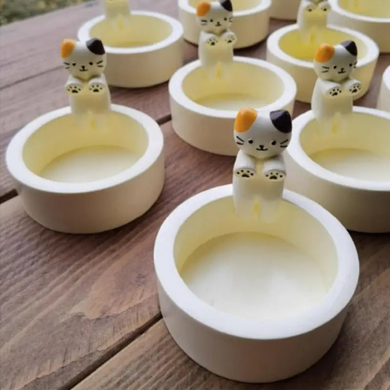 Kitten Candle Holder Handmade