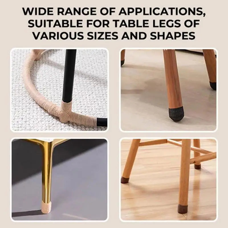 4pcs Chair Leg Stickers Non Woven Fabric