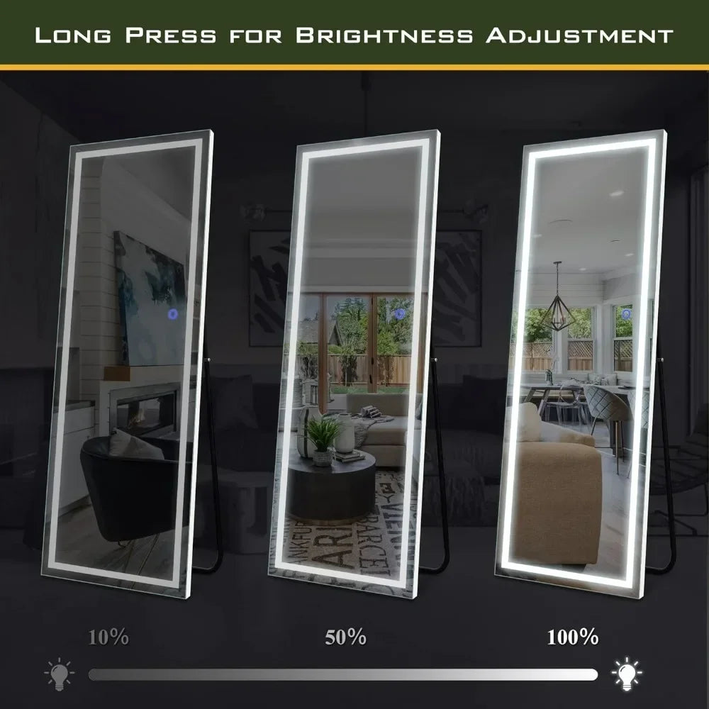 63 X 16 Inch Full Length Mirror With LED Lights