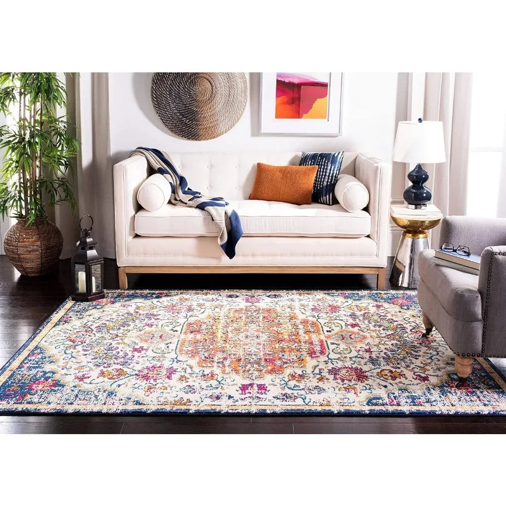 Bedrooom Carpet for Rooms Ivory & Orange Carpet