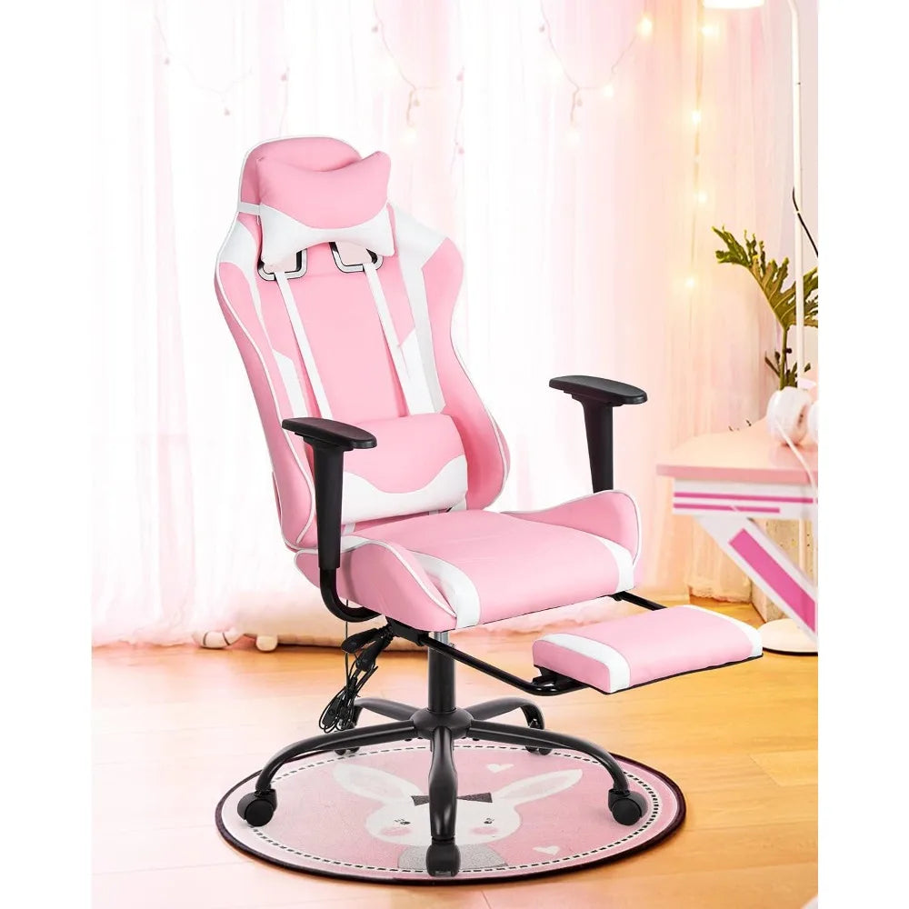 Ergonomic Desk Chair Massage PU Leather Recliner