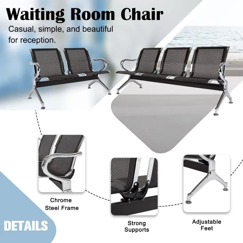 Office Guest Chairs - 5 Seat Reception